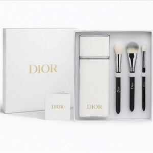 Dior White and Black Makeup Brush Set